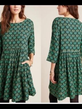 New Maeve Magnolia Babydoll Tunic Dress Plus size 1X